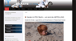 Desktop Screenshot of karate-im-psv.de