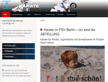 Tablet Screenshot of karate-im-psv.de